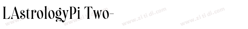 LAstrologyPi Two字体转换